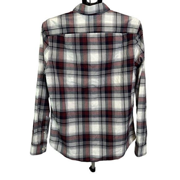 Goodfellow & Co Men’s Medium Red Black Plaid Tartan Flannel Shirt‎ - Picture 2 of 8